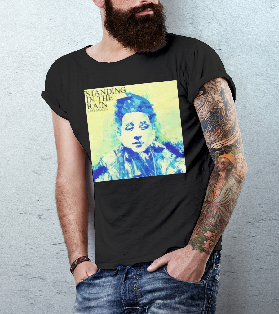 Standing In The Rain Lawz Spoken Blue T-Shirt