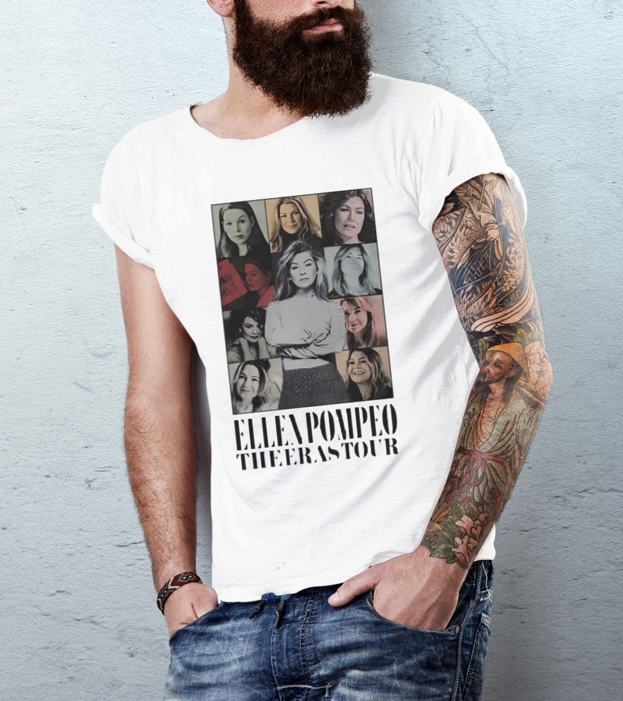 Ellen Pompeo The Eras Tour Meredith Grey Collage T-Shirt