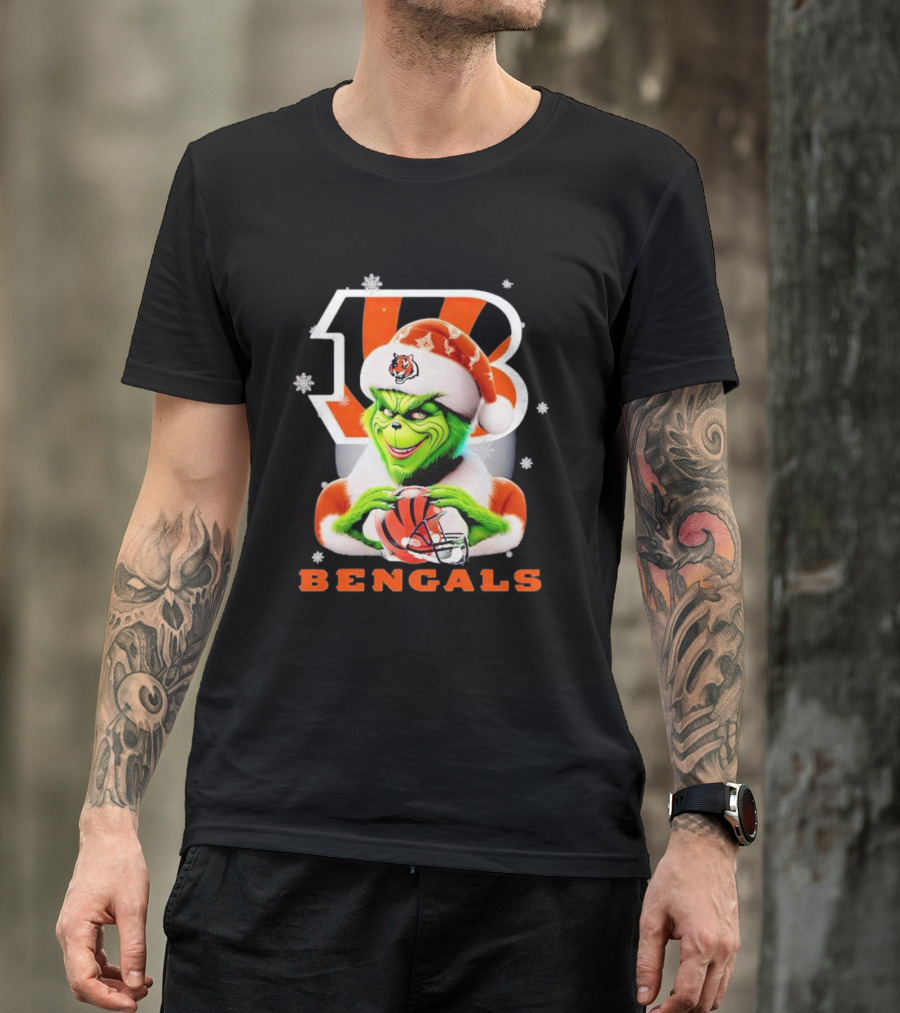 Grinch Cincinnati Bengals Christmas T-Shirt
