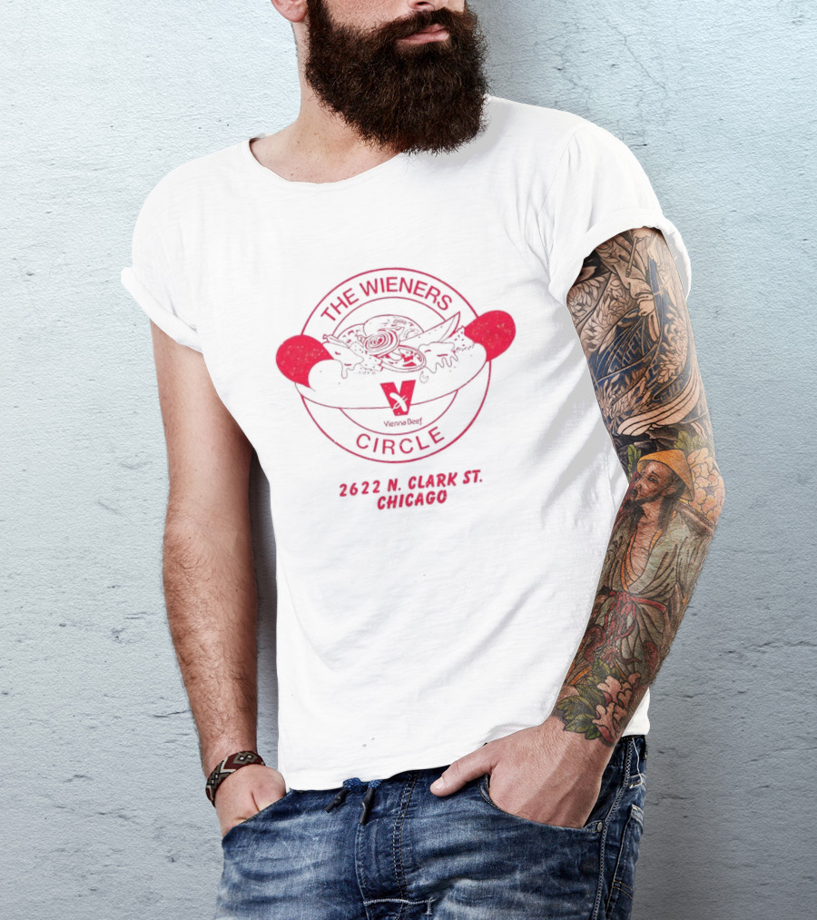 The Wieners Circle 2622 N Clark St Chicago Jason Kelce Vienna Beef T-Shirt