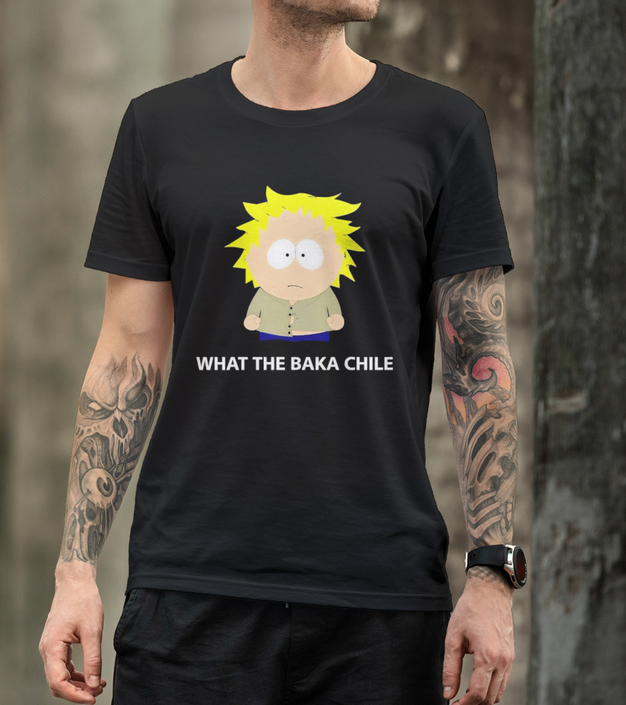 WHAT THE BAKA CHILE South Park Style Character T-Shirt