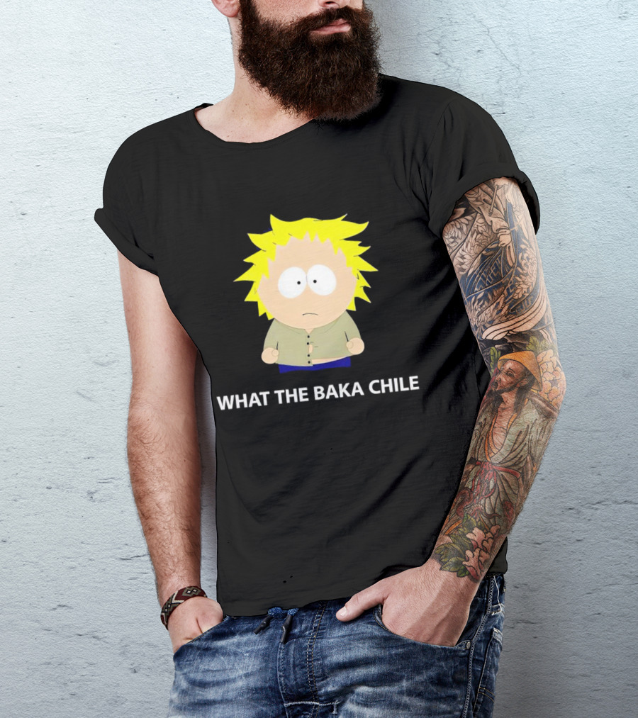 WHAT THE BAKA CHILE South Park Style Character T-Shirt