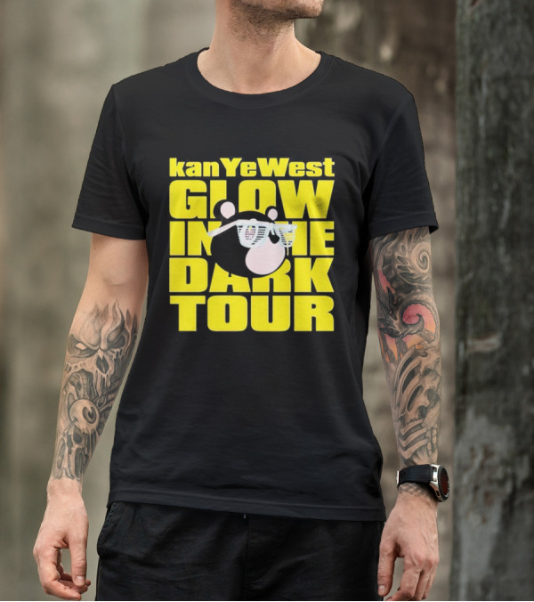 Kanye West Glow In The Dark Tour Bear With Shutter Shades T-Shirt