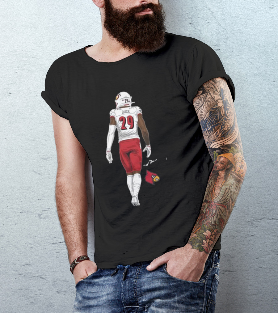 Storm Duck Louisville Cardinals Football Player Number 29 T-Shirt