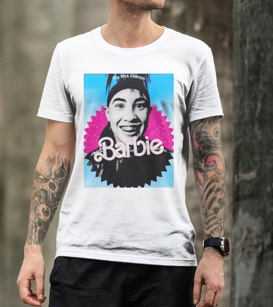 The Kick Demon Barbie Iconic Bold Face T-Shirt
