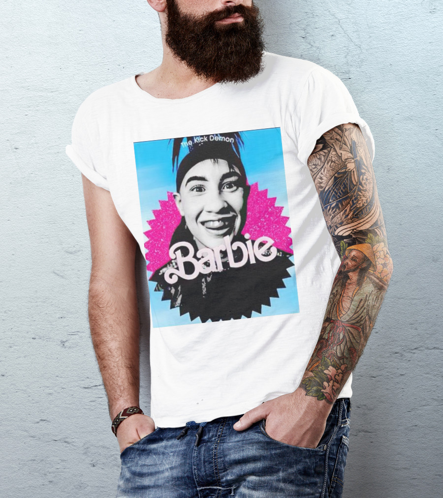 The Kick Demon Barbie Iconic Bold Face T-Shirt