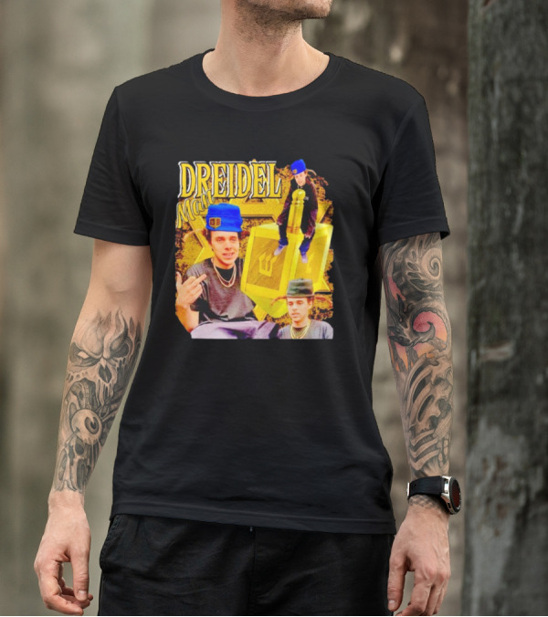 Dreidel Man Vintage Star Yellow Dreidel Hat T-Shirt