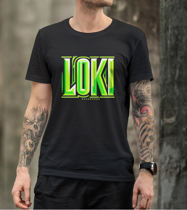 Loki Marvel Series Green Gradient T-Shirt