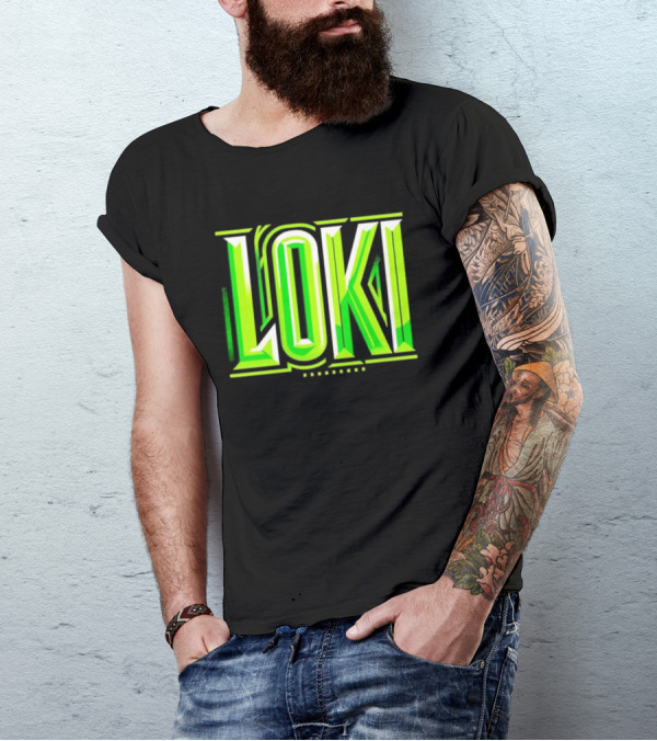 Loki Marvel Series Green Gradient T-Shirt