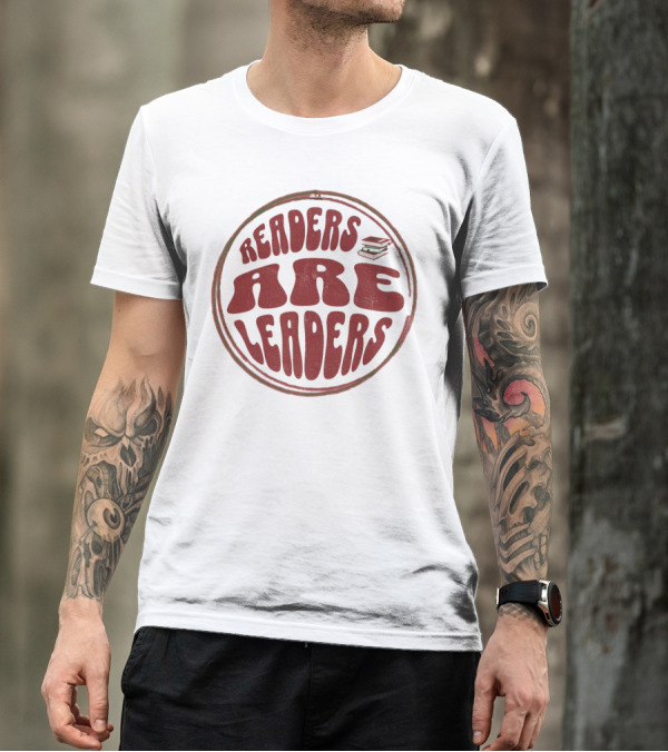 READERS ARE LEADERS Book Stack T-Shirt
