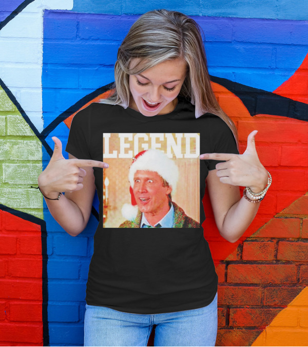 Legend Clark Griswold Santa Hat Iconic Movie Character T-Shirt