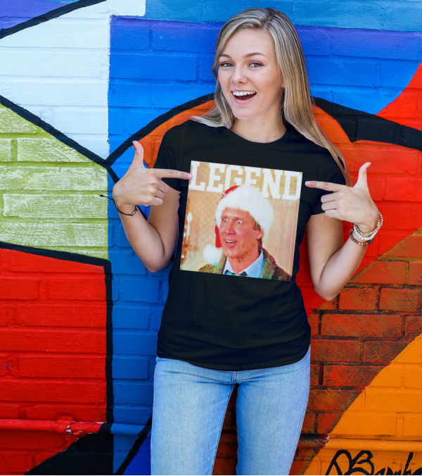 Legend Clark Griswold Santa Hat Iconic Movie Character T-Shirt