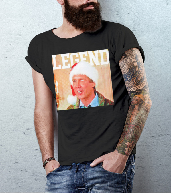 Legend Clark Griswold Santa Hat Iconic Movie Character T-Shirt
