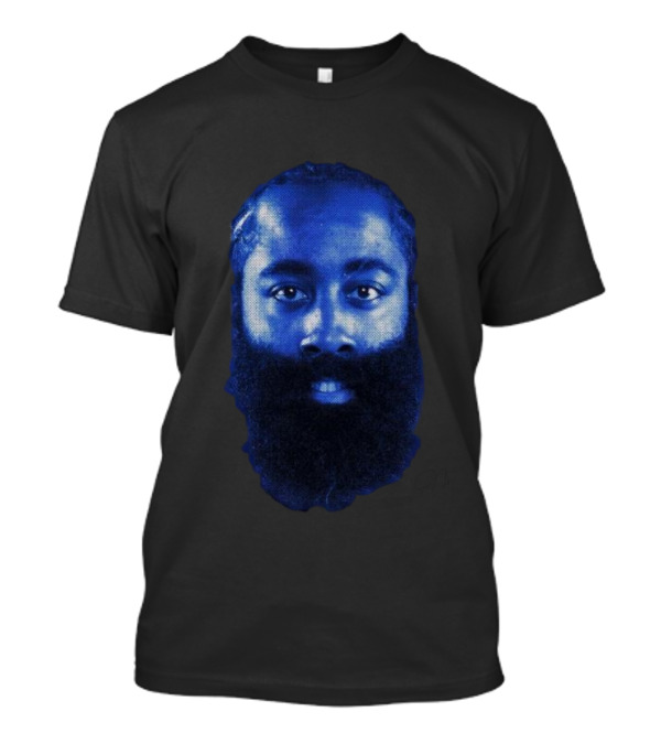 Harden Big Head Blue Halftone T-Shirt