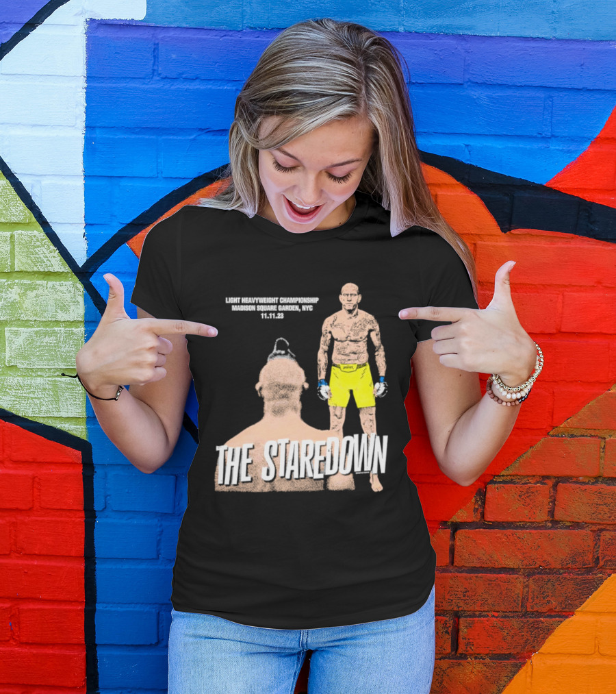 Light Heavyweight Championship The Staredown Madison Square Garden NYC 11.11.23 T-Shirt