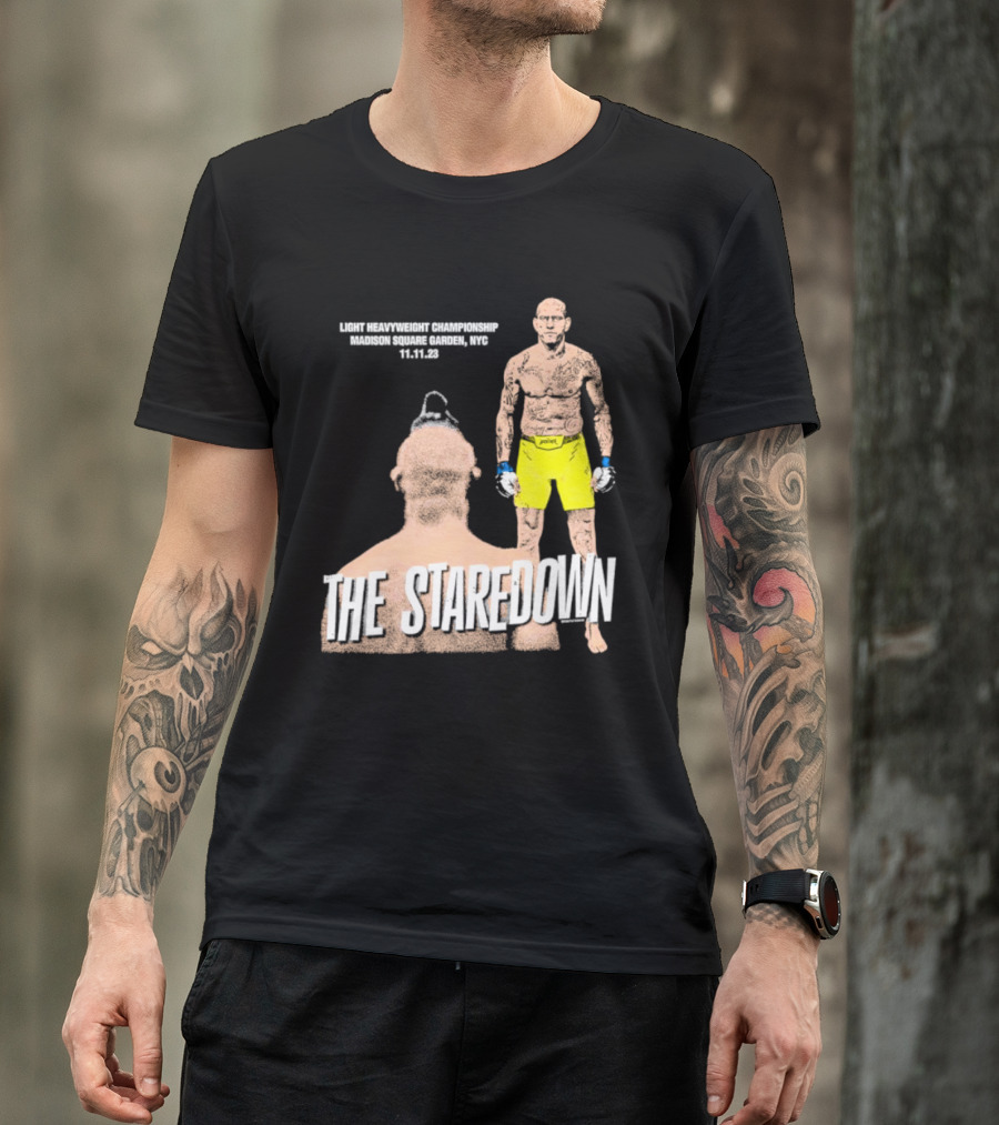 Light Heavyweight Championship The Staredown Madison Square Garden NYC 11.11.23 T-Shirt
