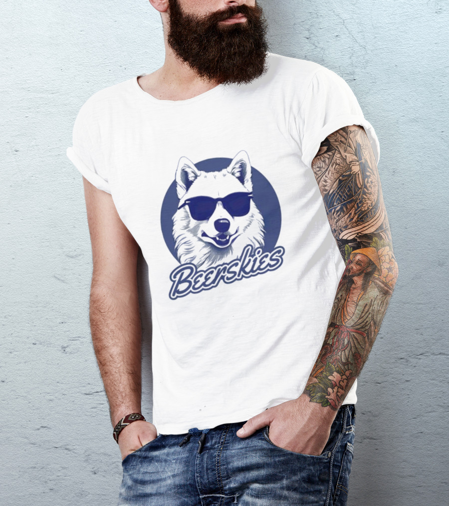 Beerskies Dog With Sunglasses T-Shirt