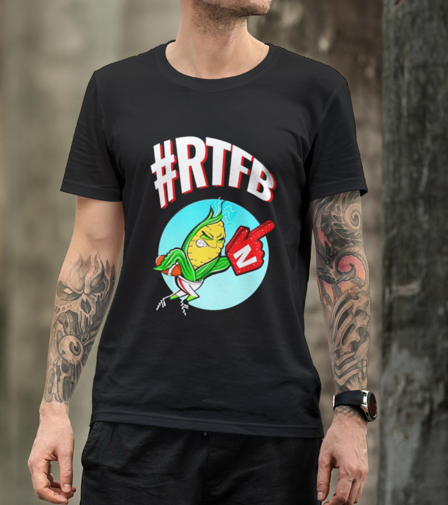 RTFB Nebraska Cobby Corn Football T-Shirt