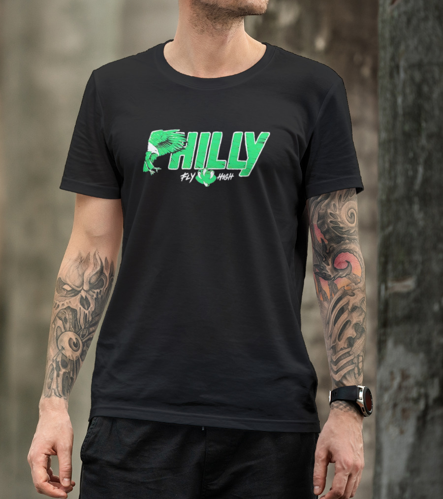 Philadelphia Eagles Philly Fly High Football T-Shirt