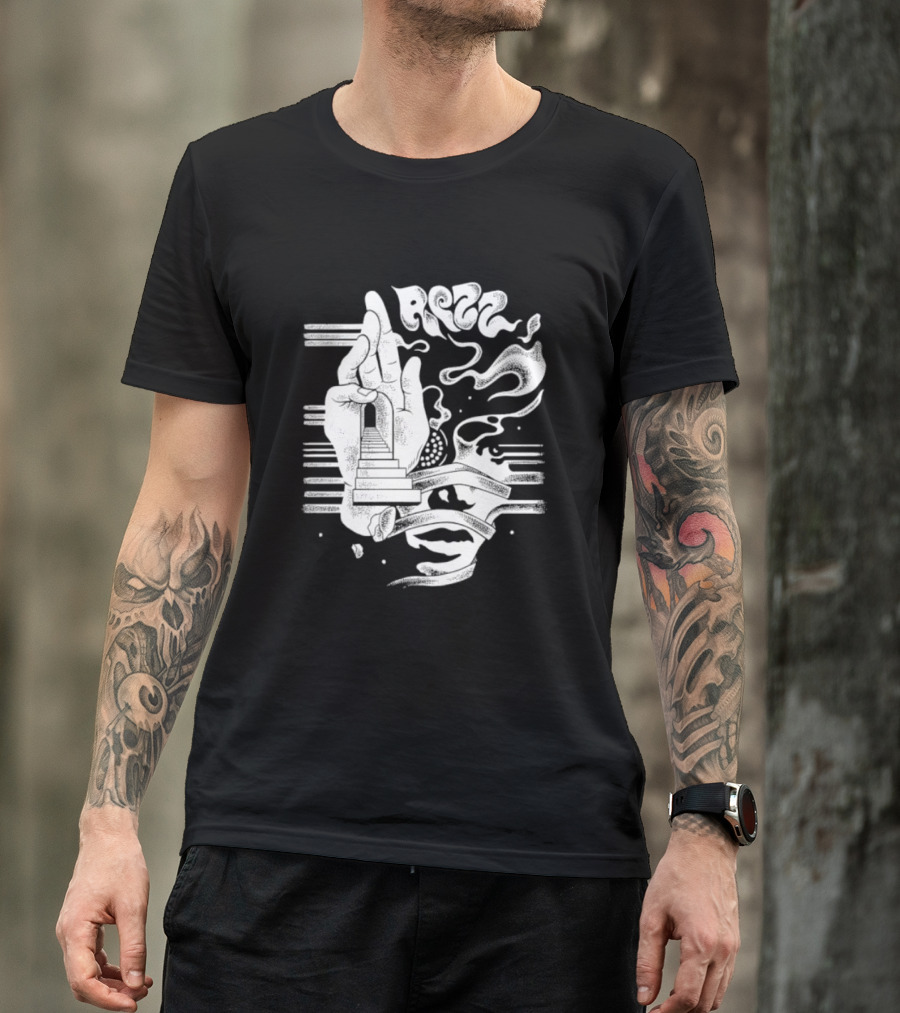 Rezz Perception Hand Staircase And Psychedelic Elements T-Shirt