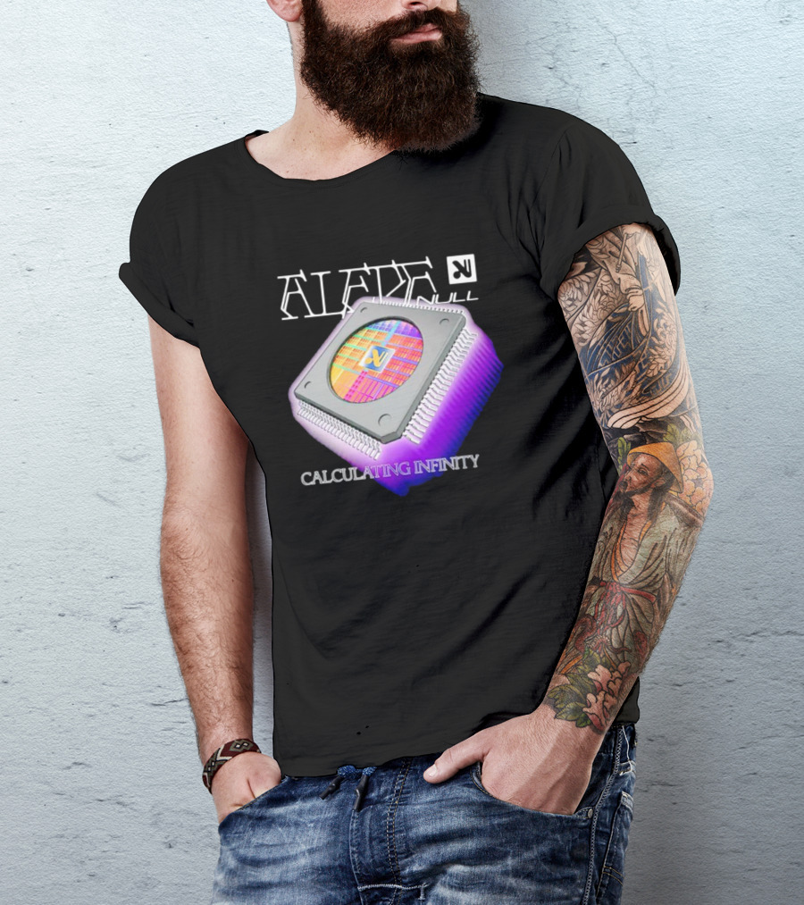 Aleph Null Calculating Infinity With Chip T-Shirt