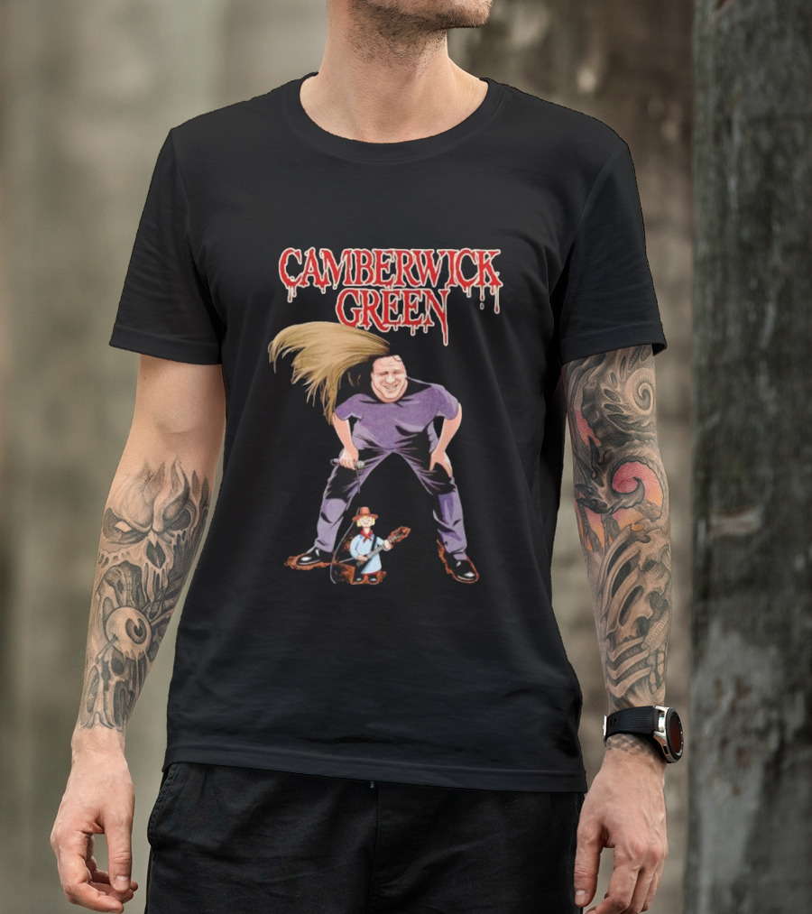 Camberwick Green Heavy Metal Vibe With Animated Figure T-Shirt