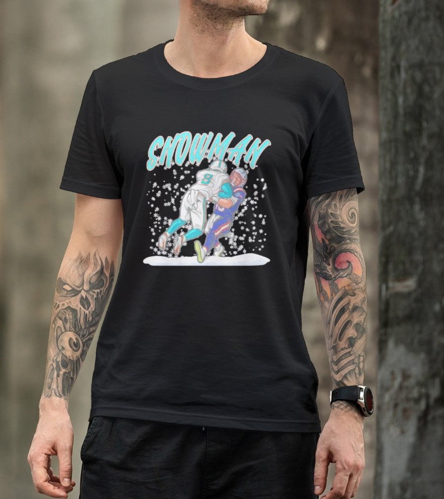 SNOWMAN Jevon Holland Tackle Football Action Scene T-Shirt