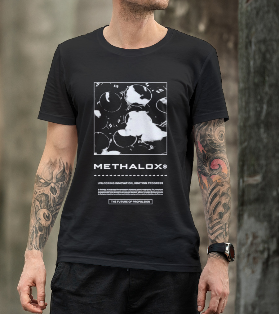 Methalox The Future Of Propulsion Unlocking Innovation, Igniting Progress T-Shirt