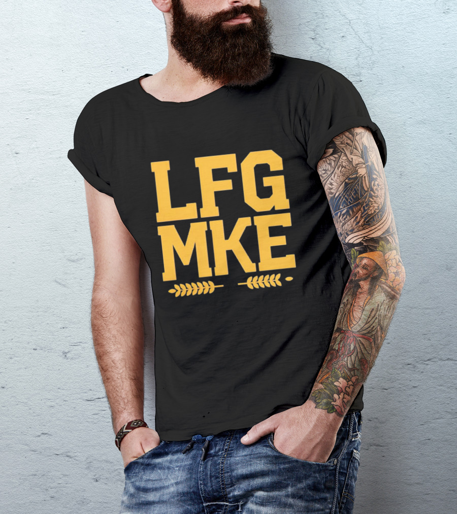Milwaukee Brewers LFG MKE Wheat Stalks T-Shirt