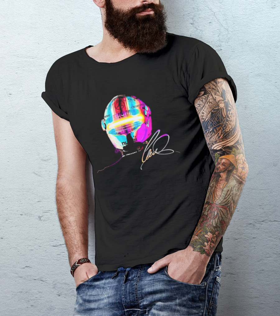 Lewis Hamilton Rainbow Signature Helmet T-Shirt
