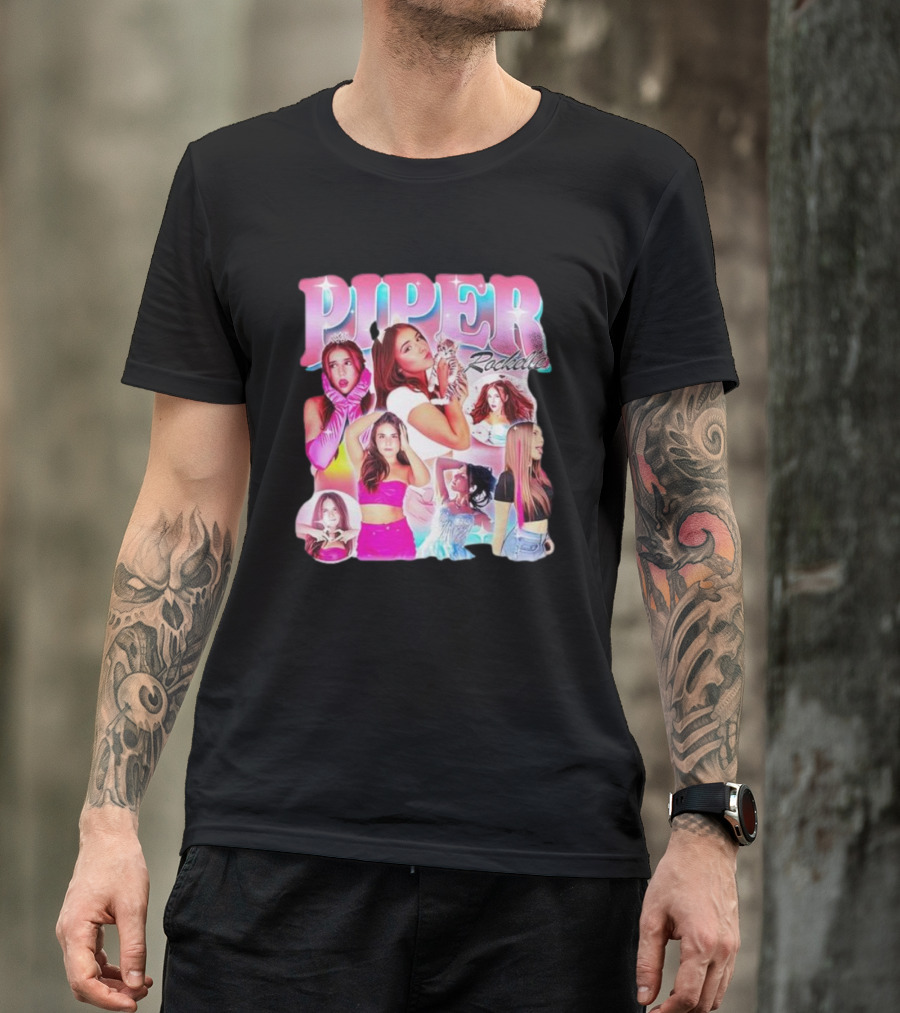 Piper Rockelle Glamorous Fashion Collage With Cat And Friends T-Shirt