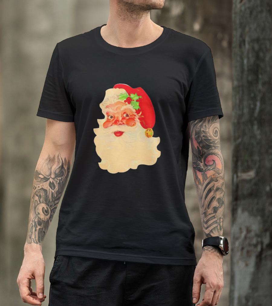 Santa Claus Vintage 1960s Christmas Nostalgia T-Shirt