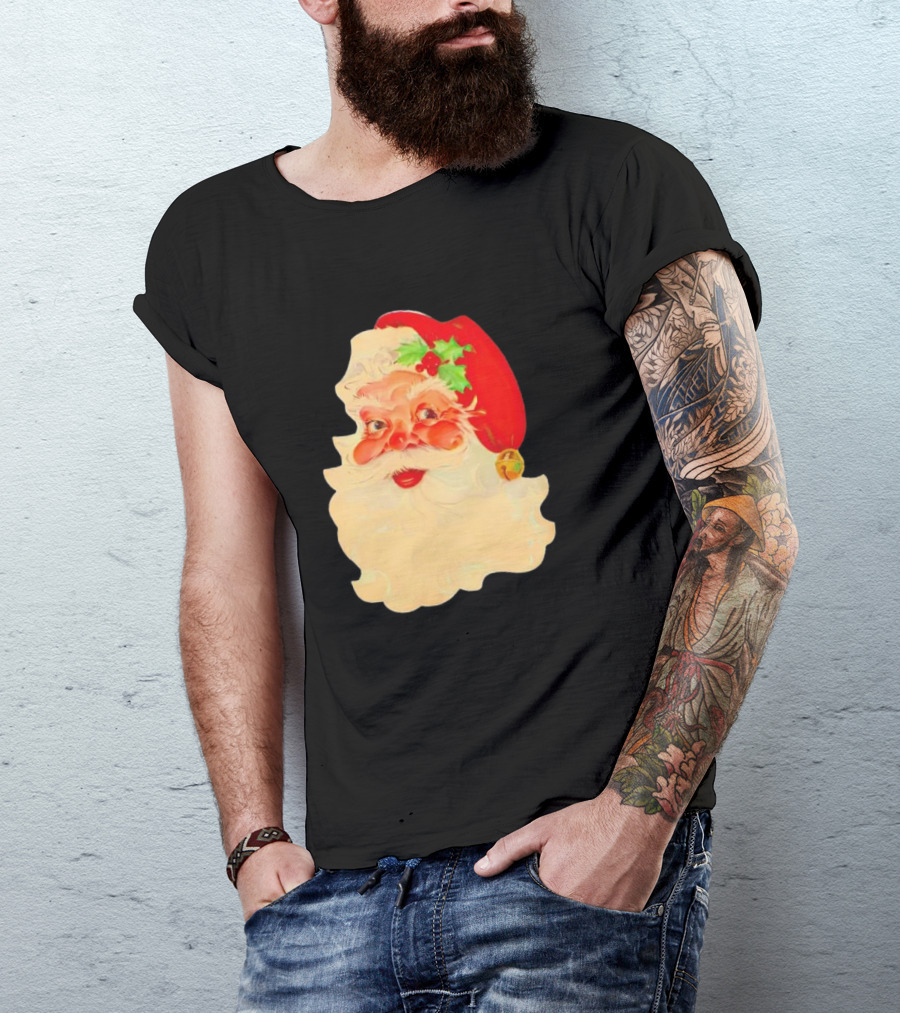 Santa Claus Vintage 1960s Christmas Nostalgia T-Shirt