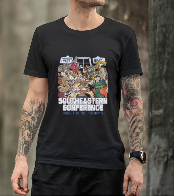 West East Southeastern Conference Home For The Holidays Gathering T-Shirt