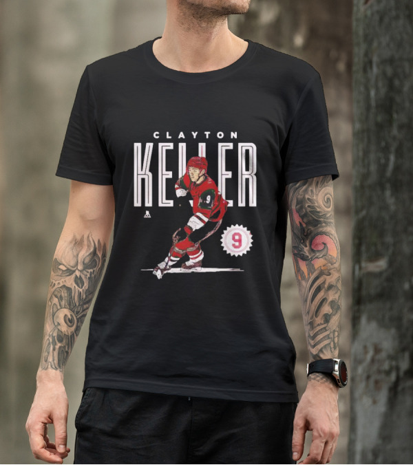 CLAYTON KELLER ARIZONA NUMBER 9 HOCKEY PLAYER T-Shirt
