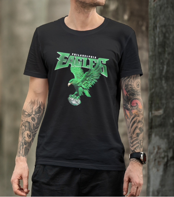Philadelphia Eagles Green Soaring Eagle T-Shirt