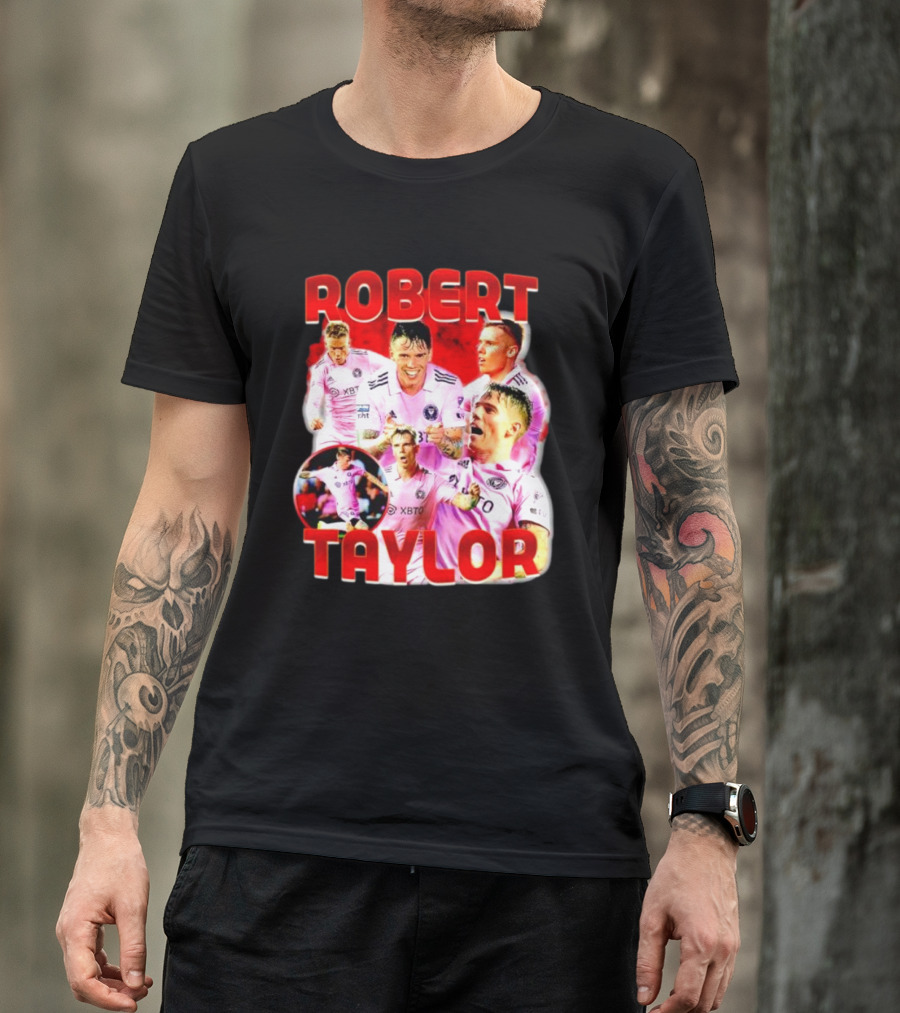 Robert Taylor Inter Miami CF Bootleg Style Collage T-Shirt
