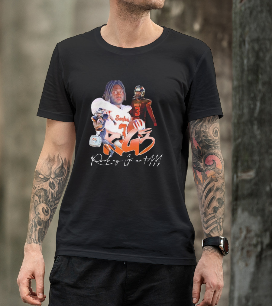 Rockey Grant RG3 Sanford Heavy 3 Football T-Shirt