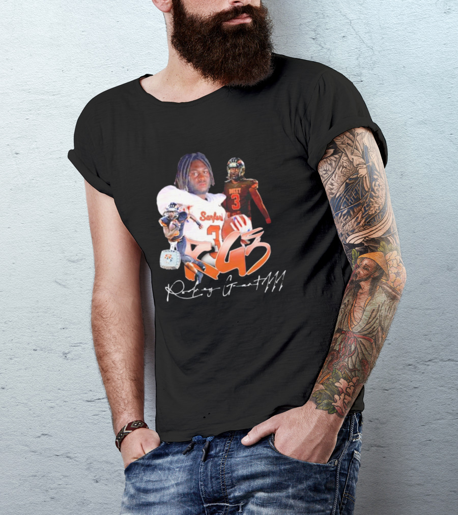 Rockey Grant RG3 Sanford Heavy 3 Football T-Shirt
