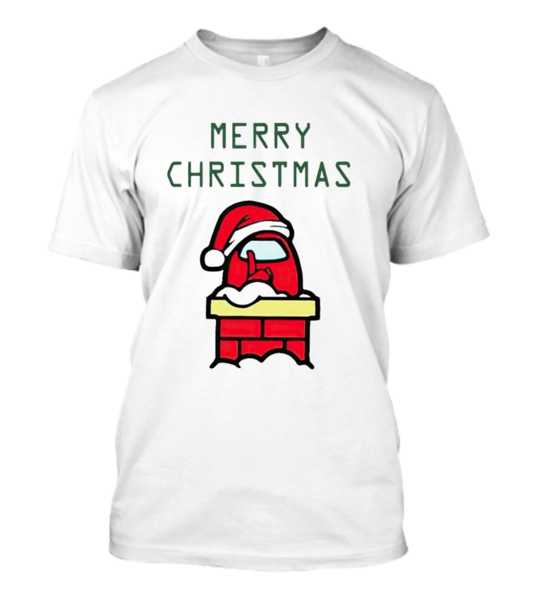 Merry Christmas Santa Among Us Chimney Character T-Shirt
