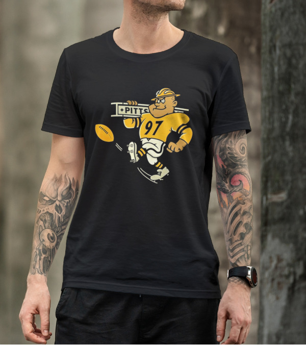 Steely McBeam Pittsburgh Steelers 97 PITT Caricature T-Shirt