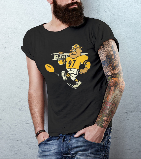 Steely McBeam Pittsburgh Steelers 97 PITT Caricature T-Shirt