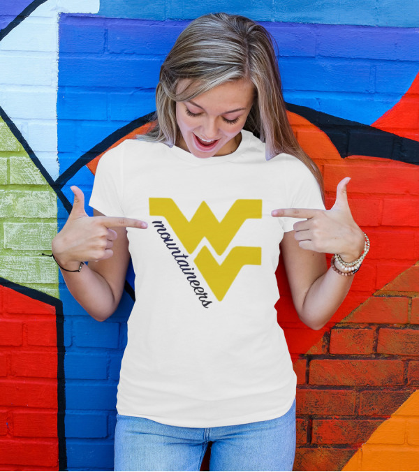 WVU Mountaineers Yellow WV T-Shirt