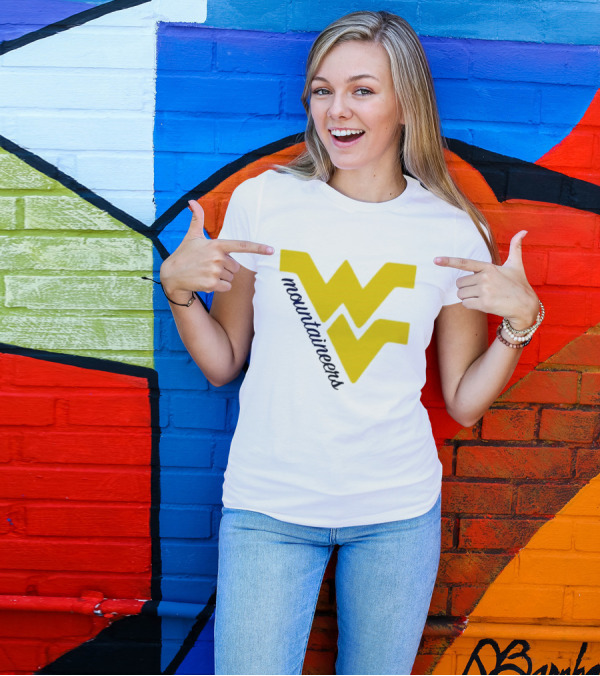 WVU Mountaineers Yellow WV T-Shirt