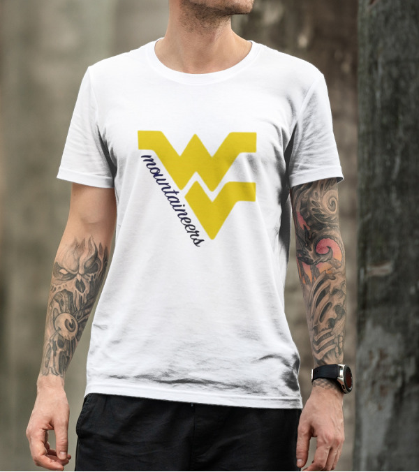 WVU Mountaineers Yellow WV T-Shirt