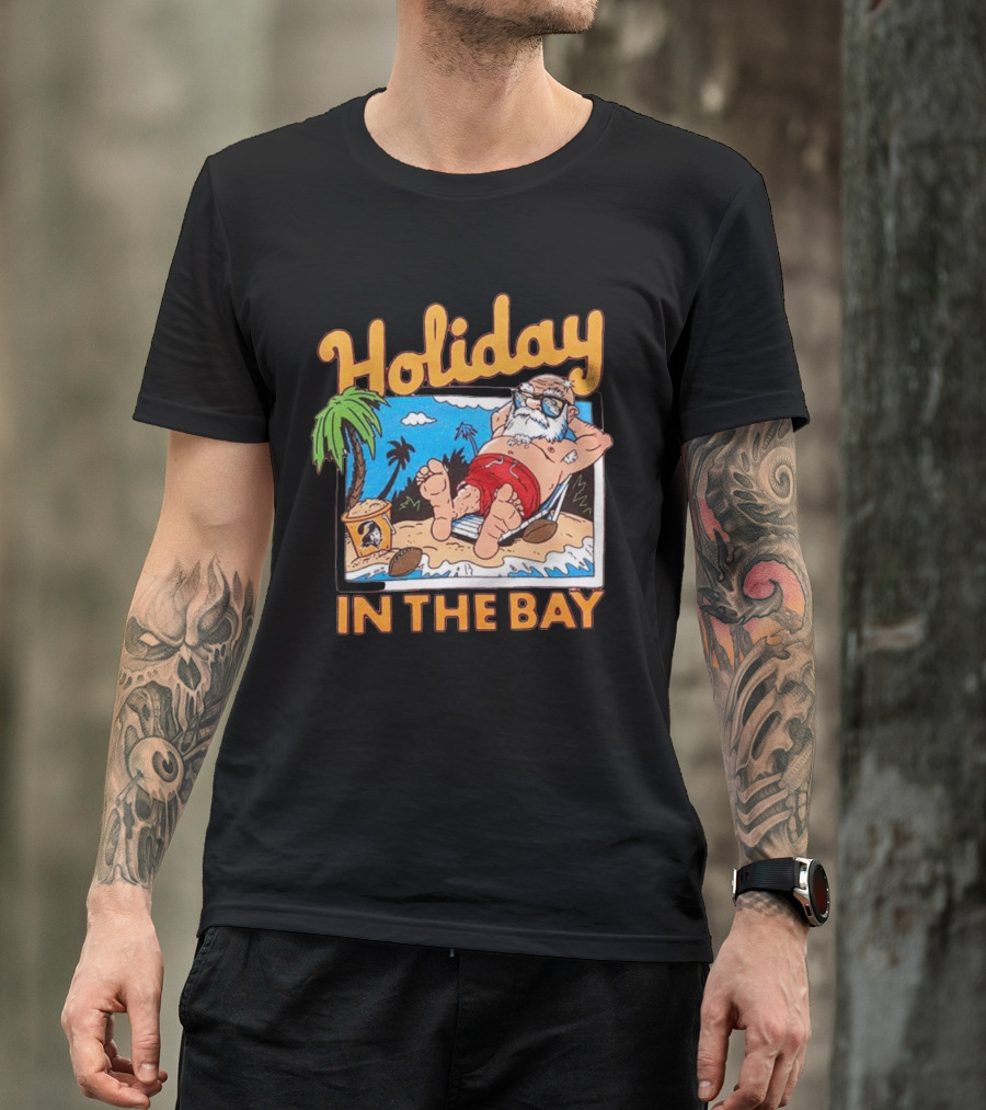 Holiday In The Bay Tampa Bay Buccaneers Christmas T-Shirt