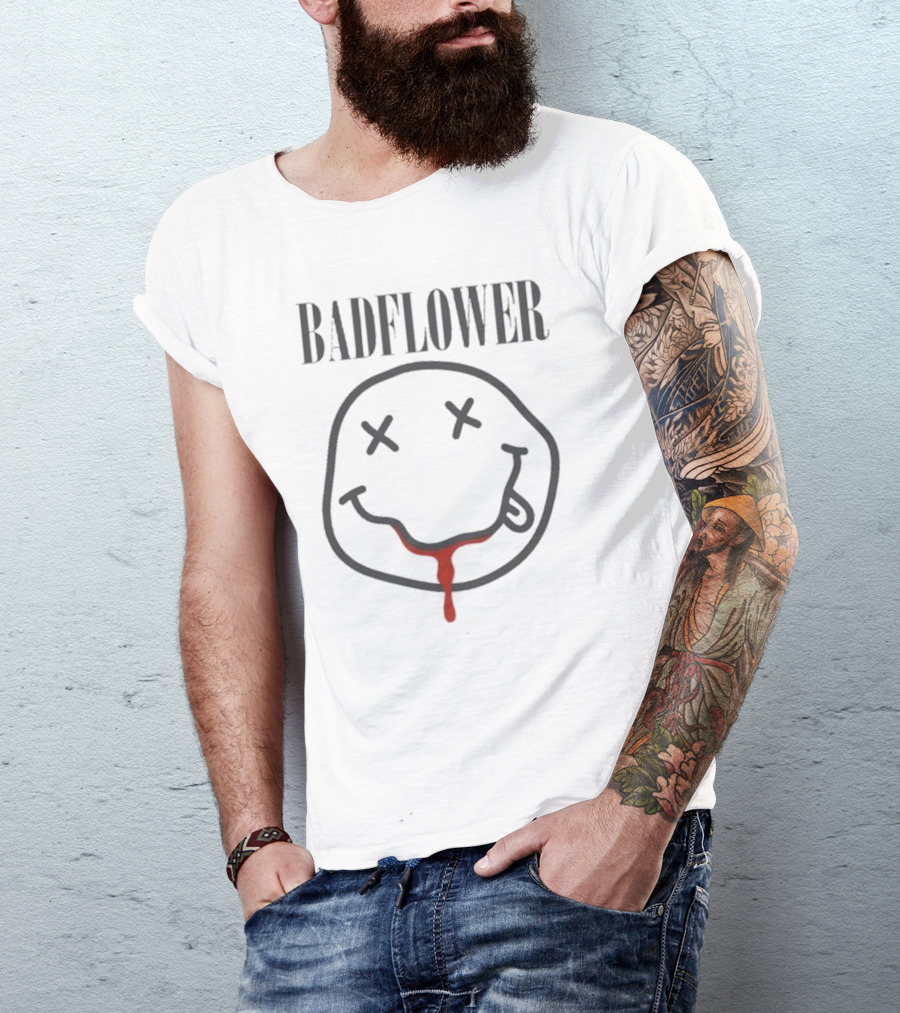 Badflower Smile Dripping Face T-Shirt