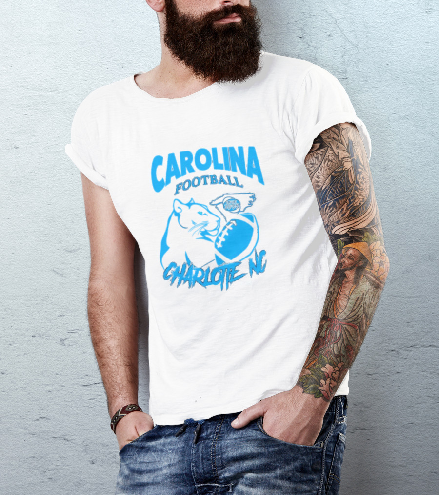 Carolina Football Since 1995 Charlotte NC Panther T-Shirt
