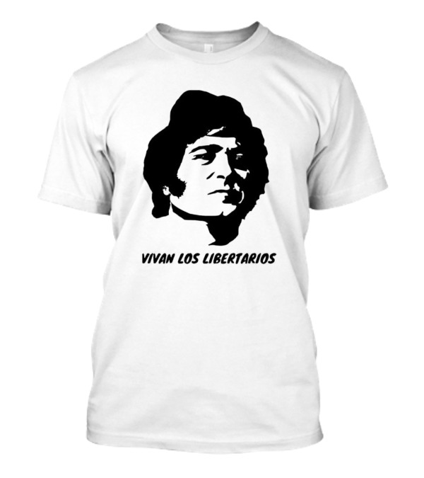 Vivan Los Libertarios Libertarian Iconic Face T-Shirt