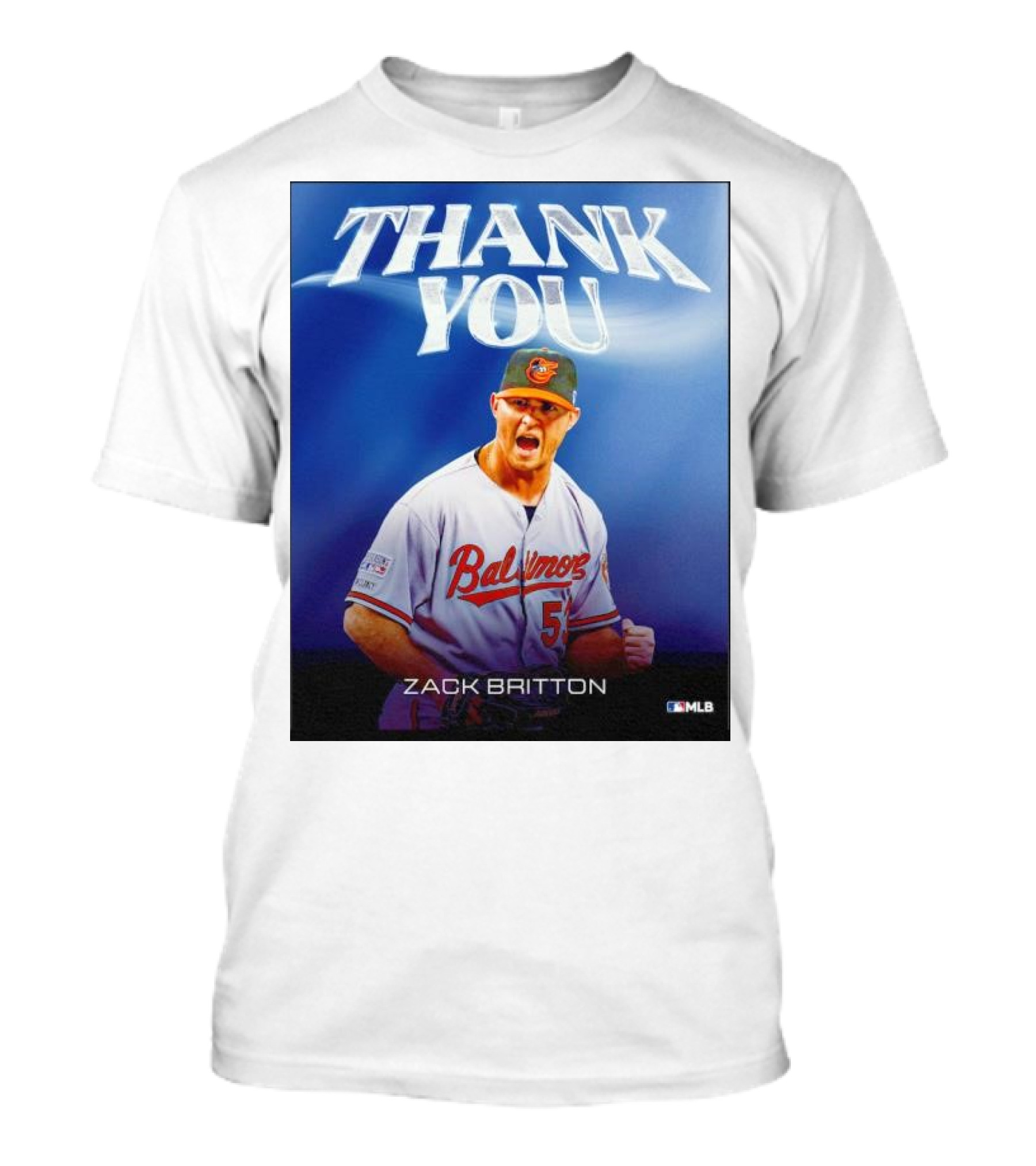Zack Britton Baltimore Orioles Thank You MLB T-Shirt